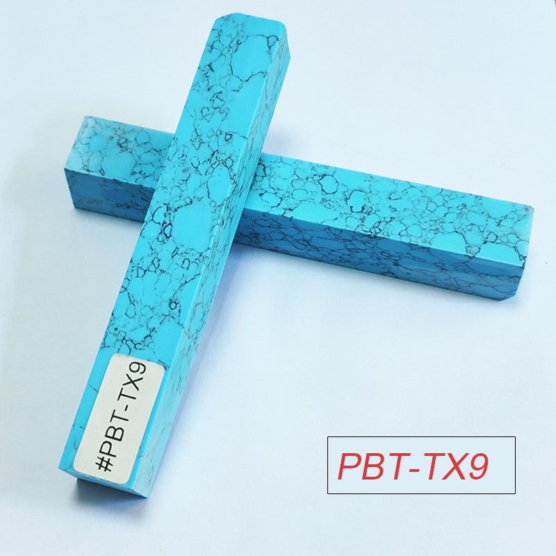 PBT-TX9 Turquoise Stone 3/4"x3/4"x5" Pen Blank