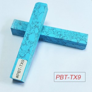 PBT-TX9 Turquoise Stone 3/4"x3/4"x5" Pen Blank