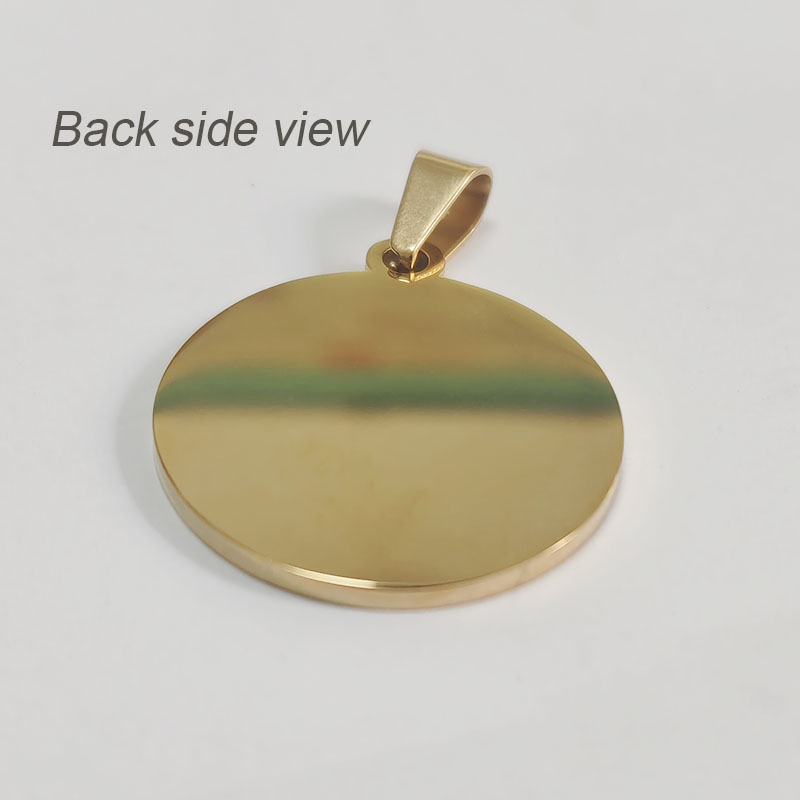 PDK-2 High-quality Polished Stainless Steel Blank Base Pendant