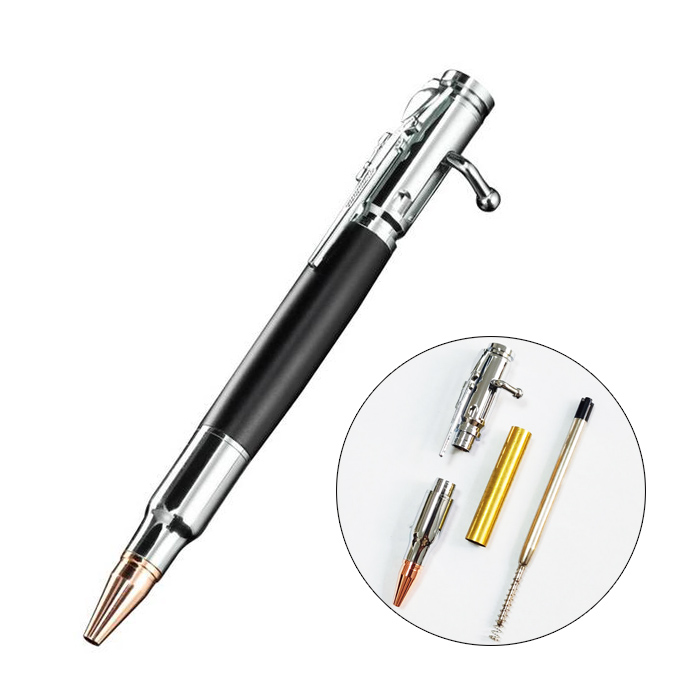 Bolt Action Pen Kits - Chrome Finish