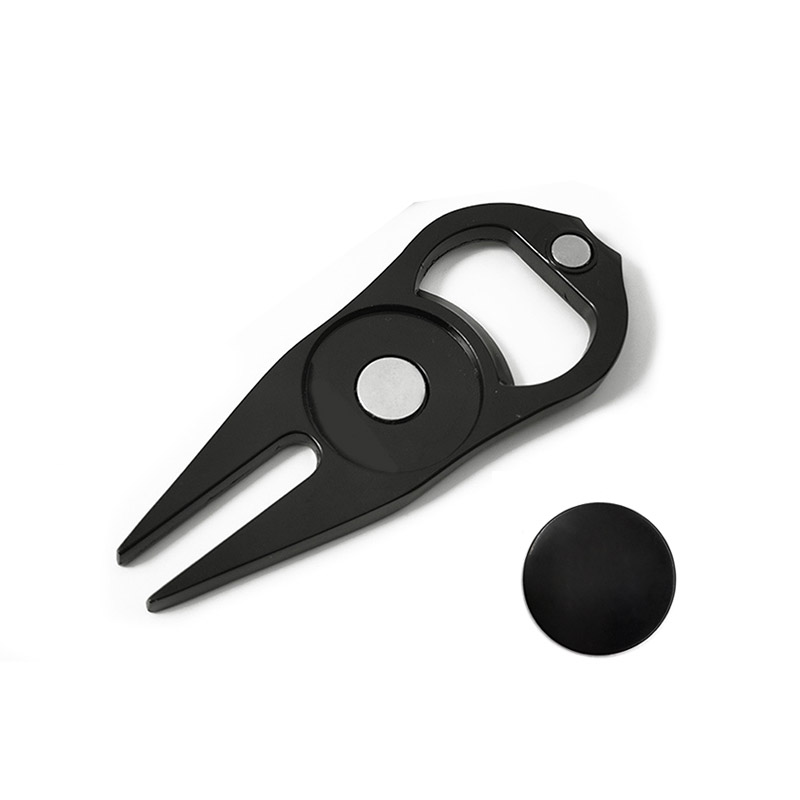 Zinc alloy Blank Divot Tool with Ball Marker and Bottle Opener Function