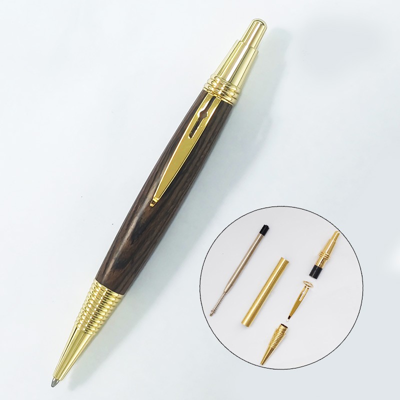 Click Type 9.5mm（3/8"） Pen Kits -in Gold Finish