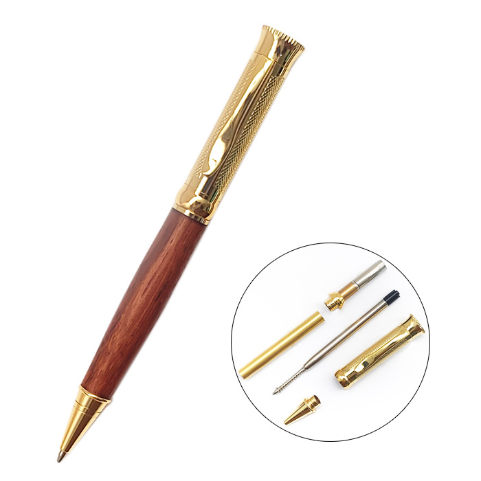 PKM-4 Gold Finish Ballpoint Twist Pen Turning Kits