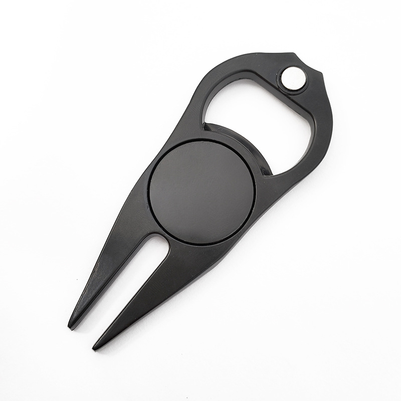 Zinc alloy Blank Divot Tool with Ball Marker and Bottle Opener Function