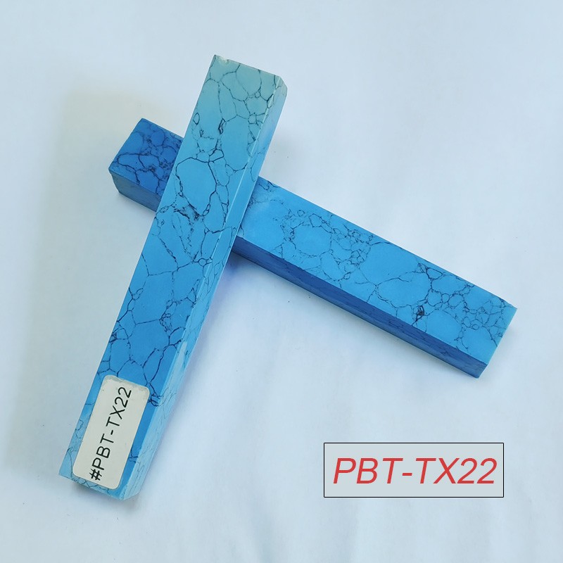 PBT-TX22 Turquoise Stone 3/4"x3/4"x5" Pen Blank