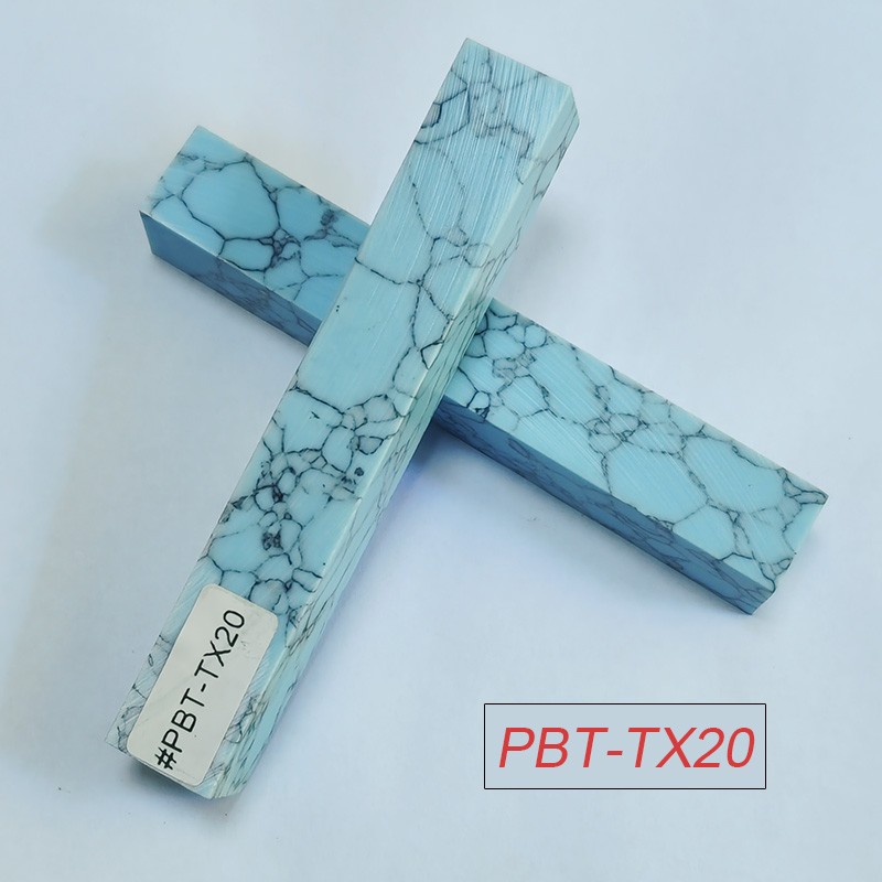 PBT-TX20 Turquoise Stone 3/4"x3/4"x5" Pen Blank