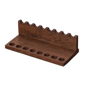 Modern Bamboo 8-Slot Desk Pen Holder