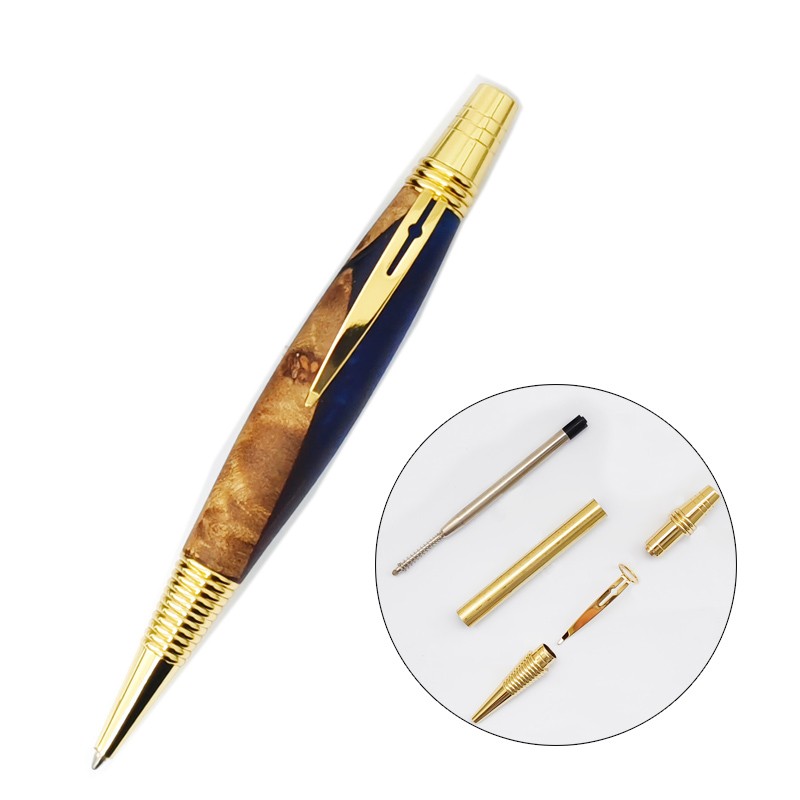PKM-7 9.5mm（3/8"） Pen Kits Twist Type -in Gold Finish