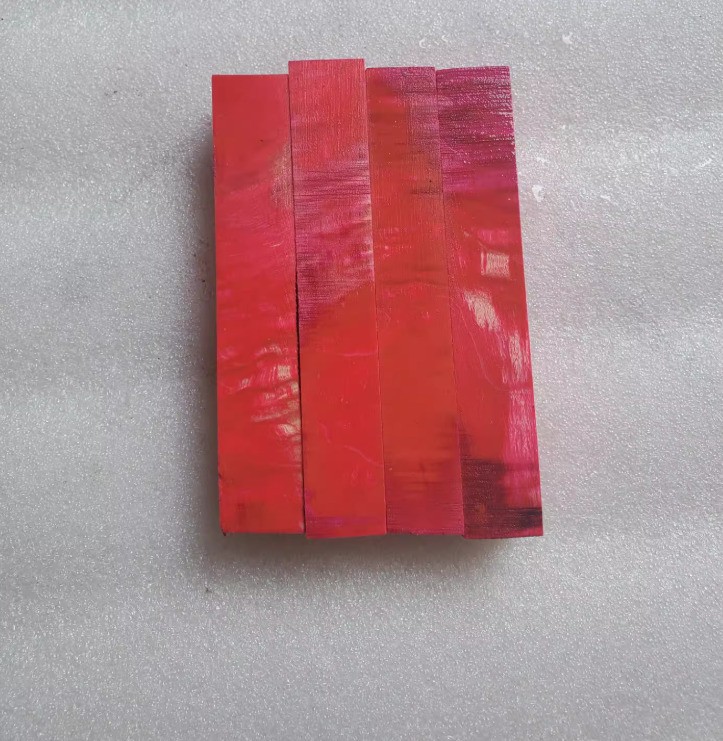 Stabilized Wood with Wavy Pattern Pen Blanks