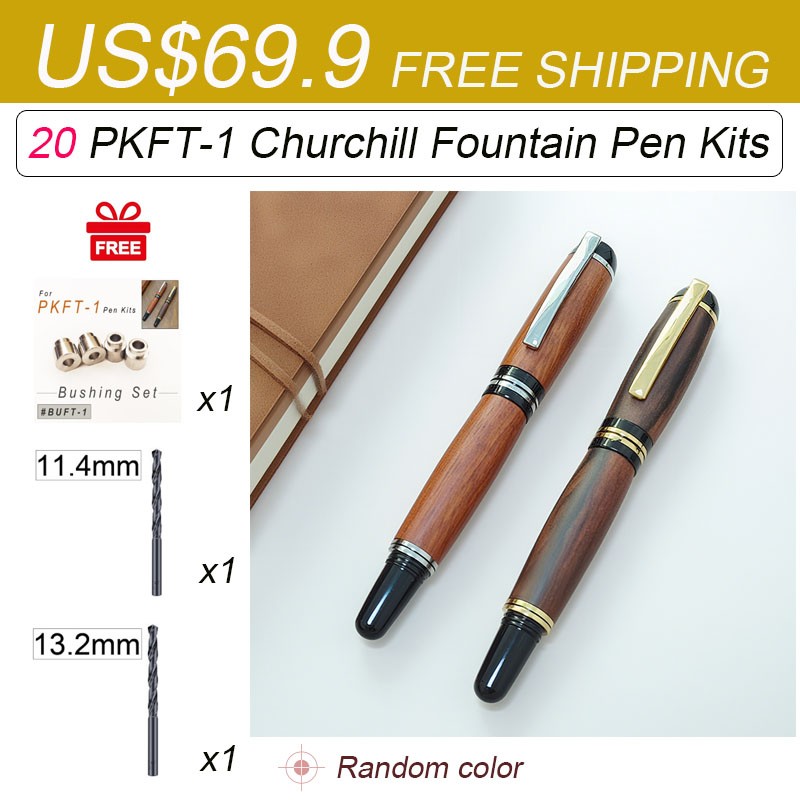20 Churchill Fountain Pen Kits With Standard Pen Nib US$69.9 Free Shipping
