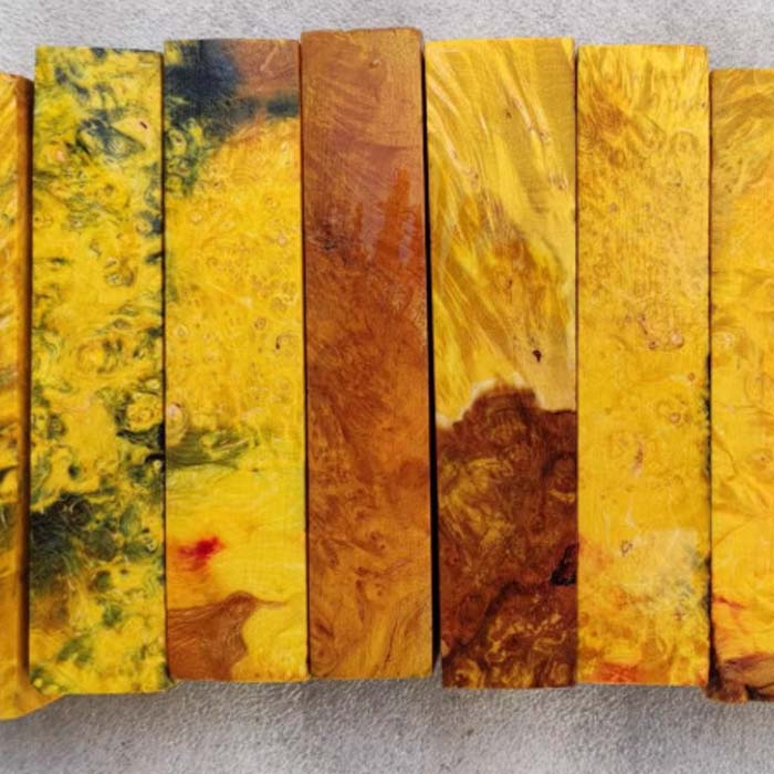 Stabilized Maple Burl Wood Pen Blanks