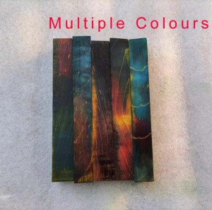 Stabilized Wood with Wavy Pattern Pen Blanks