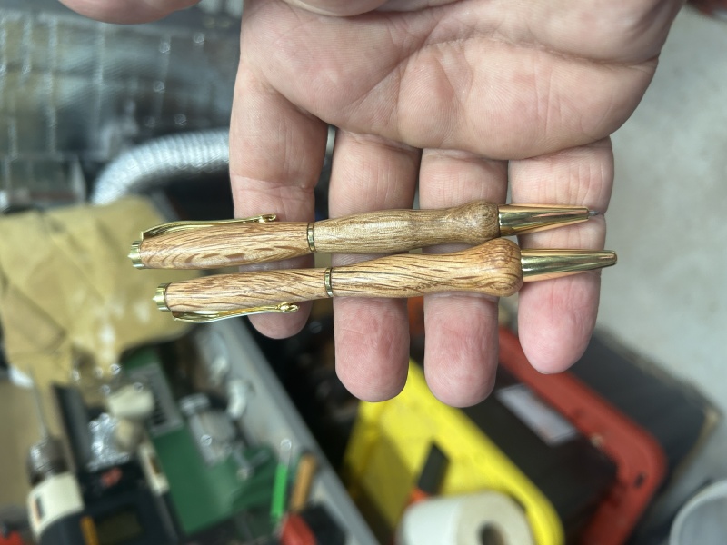 Here are some of the pens I made with this kit. I gave a few away to some friends but sold the rest it one of the friends I gave one to. He gave them out a gifts.