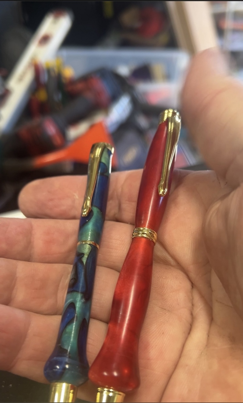 Here are some of the pens I made with this kit. I gave a few away to some friends but sold the rest it one of the friends I gave one to. He gave them out a gifts.