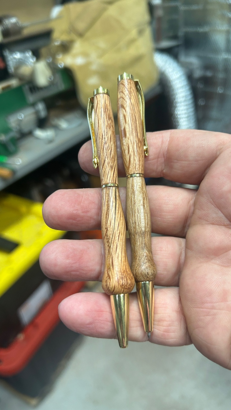 Here are some of the pens I made with this kit. I gave a few away to some friends but sold the rest it one of the friends I gave one to. He gave them out a gifts.