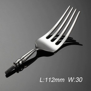 Premium 304 Stainless Steel Cutlery Kit Bolster with Finished Tang and threaded insertable part-Fork