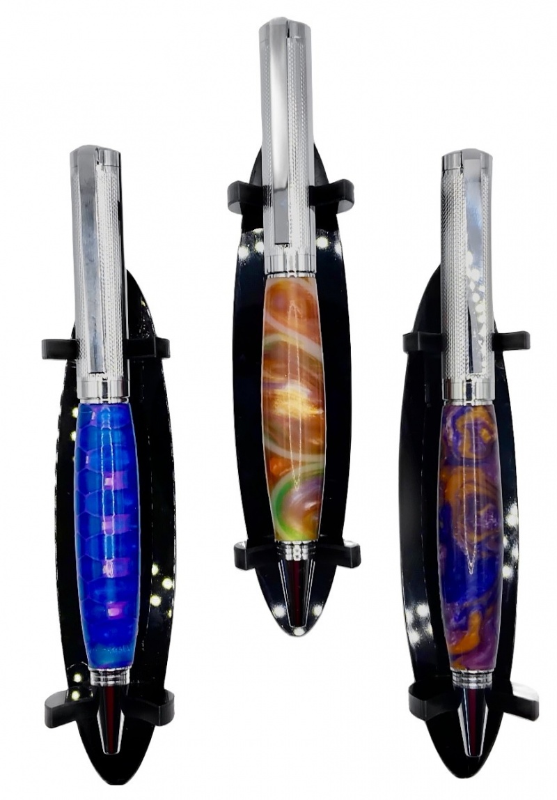 Great quality pen kits 100% recommend will be buying these again soon “Twist action with Parker type refills”