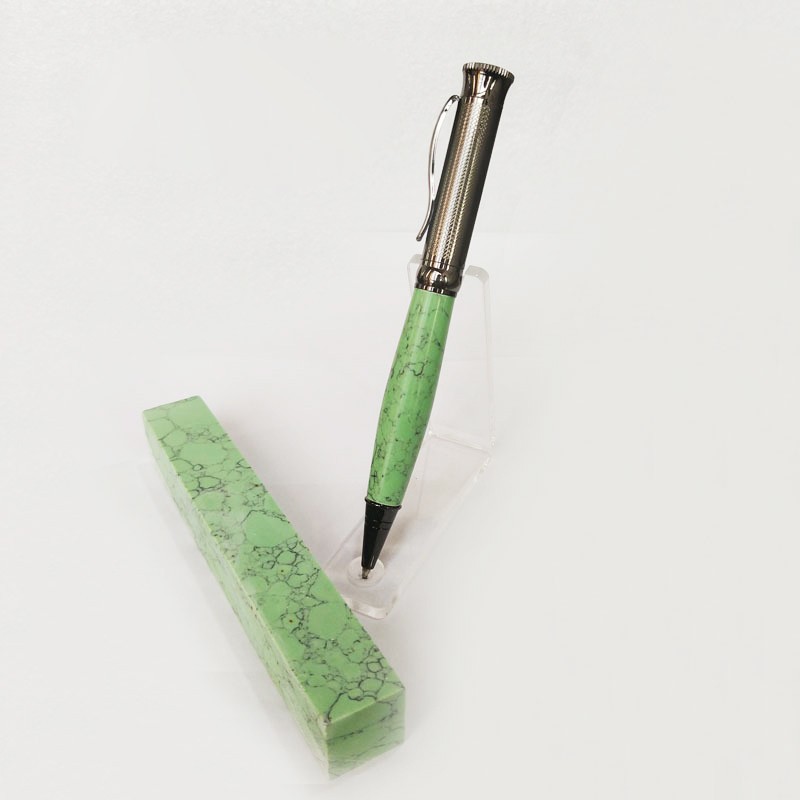 PBT-TX19 Turquoise Stone 3/4"x3/4"x5" Pen Blank