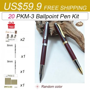 20 PKM-3 Ballpoint Twist Pen Kit US$59.9 Free Shipping
