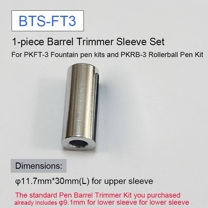 1-piece Barrel Trimmer Sleeve Set For PKFT-3/PKRB-3 Pen Kits