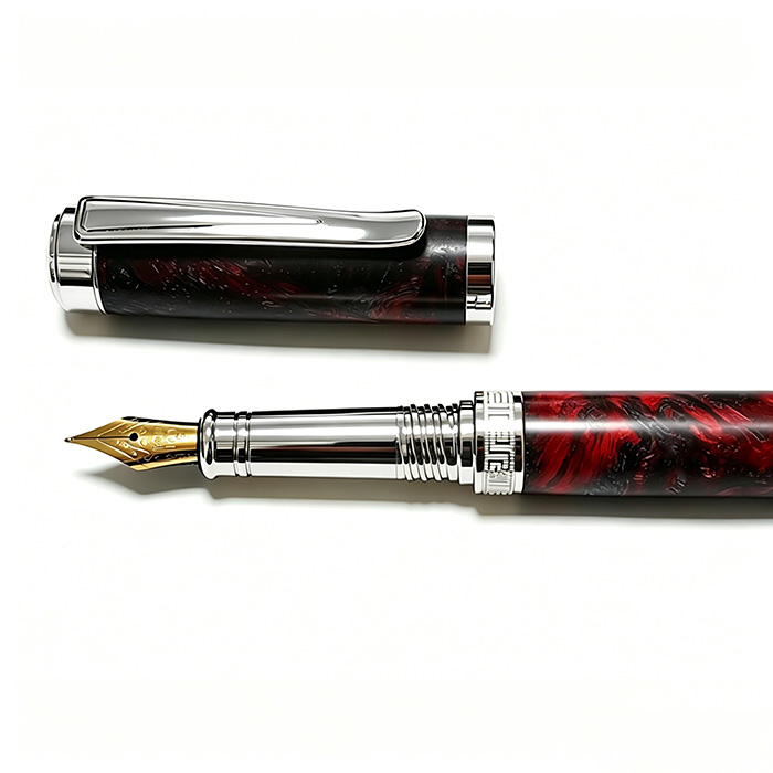 PKFT-6 Fountain Pen Kits in Chrome