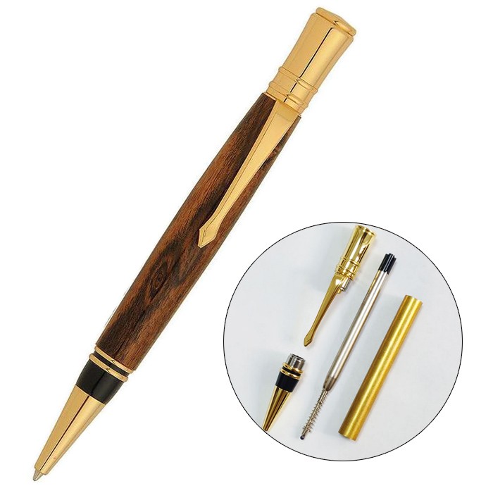 Executive Twist Ballpoint Pen Kit-Gold