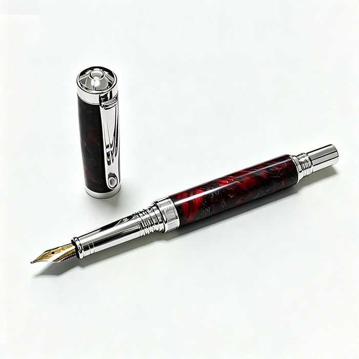 PKFT-6 Fountain Pen Kits in Chrome