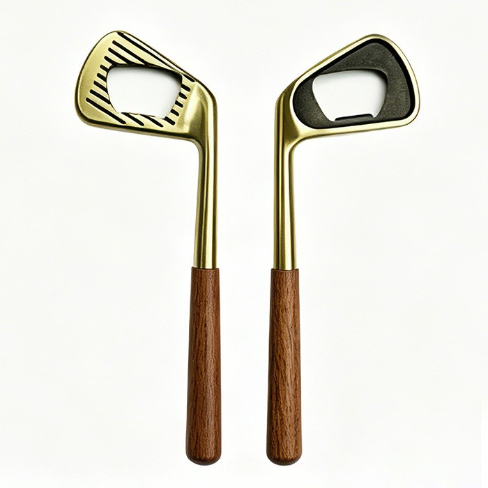BOK-6 Zinc Alloy Golf Iron Putter Shaped Creative Beer Opener