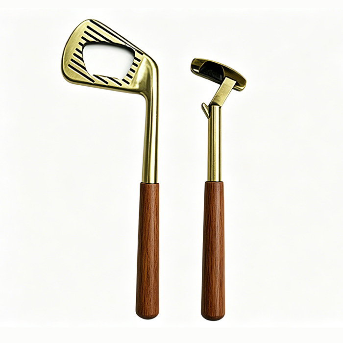 BOK-6 Zinc Alloy Golf Iron Putter Shaped Creative Beer Opener