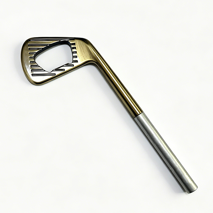 BOK-6 Zinc Alloy Golf Iron Putter Shaped Creative Beer Opener