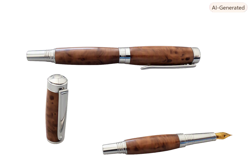 A lovely Fountain Pen kit which was a joy to turn. More to follow!