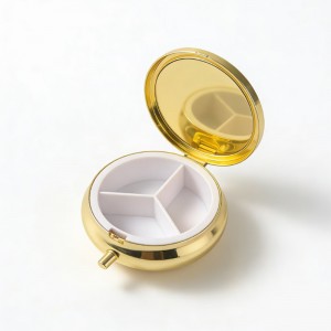 3-Compartment DIY Wood Turning Pill Box – Metal Base for Custom Inlay