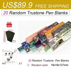 20 Pieces Turquoise Stone 3/4"x3/4"x5" Pen Blank US$89.9 Free Shipping