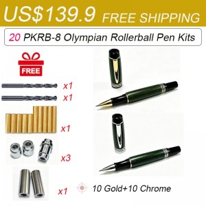 20 PKRB-8 Olympian Rollerball Pen Kits 139.9 Free Shipping