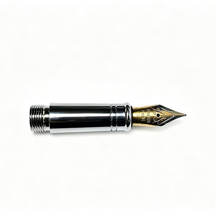 NB26 Standard Two-tone Gold And Chrome Fountain  Nib Unit +Grip