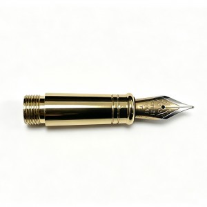 NB26 Standard Two-tone Gold And Chrome Fountain  Nib Unit +Grip