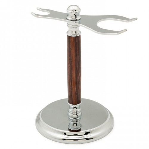 Classic Razor &amp; Shaving Brush Stand Kit Chrome