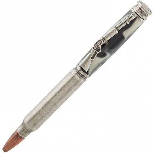 Bullet Pen Kit Antique Silver
