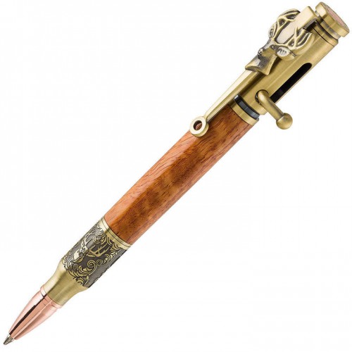 Deer Hunter Bolt Action Pen Kit Antique Brass