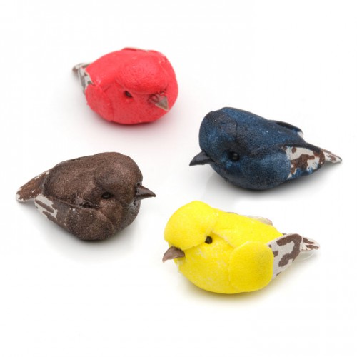 Mini Mushroom Birds 4 Pack